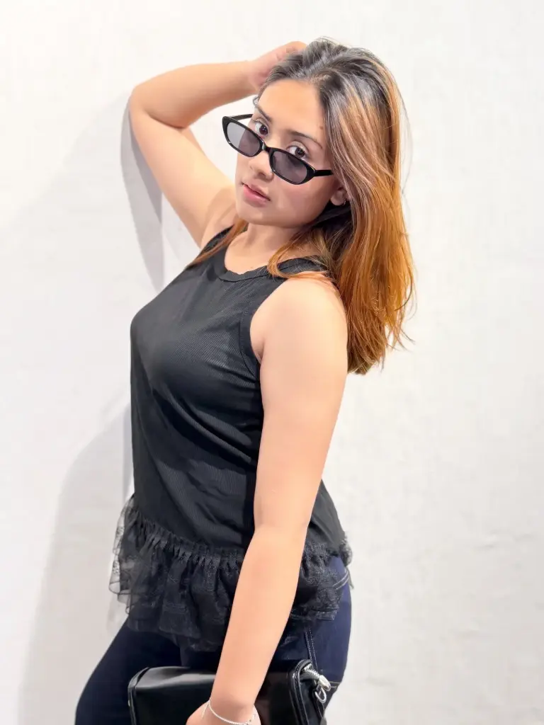 1.0246 093 LADIES SANDO (BLACK)