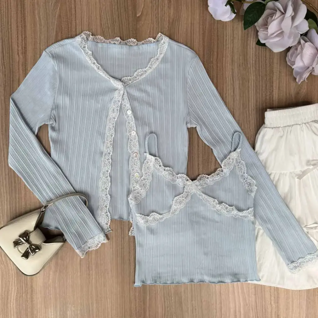 1.1571 301 CROP CAMI SET (BLUE)
