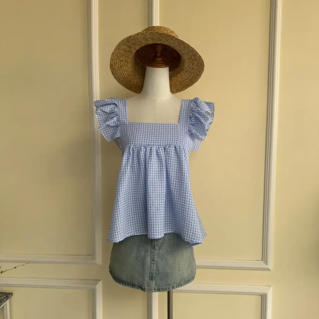 1.3493 758-1 LADIES TOP (BLUE)