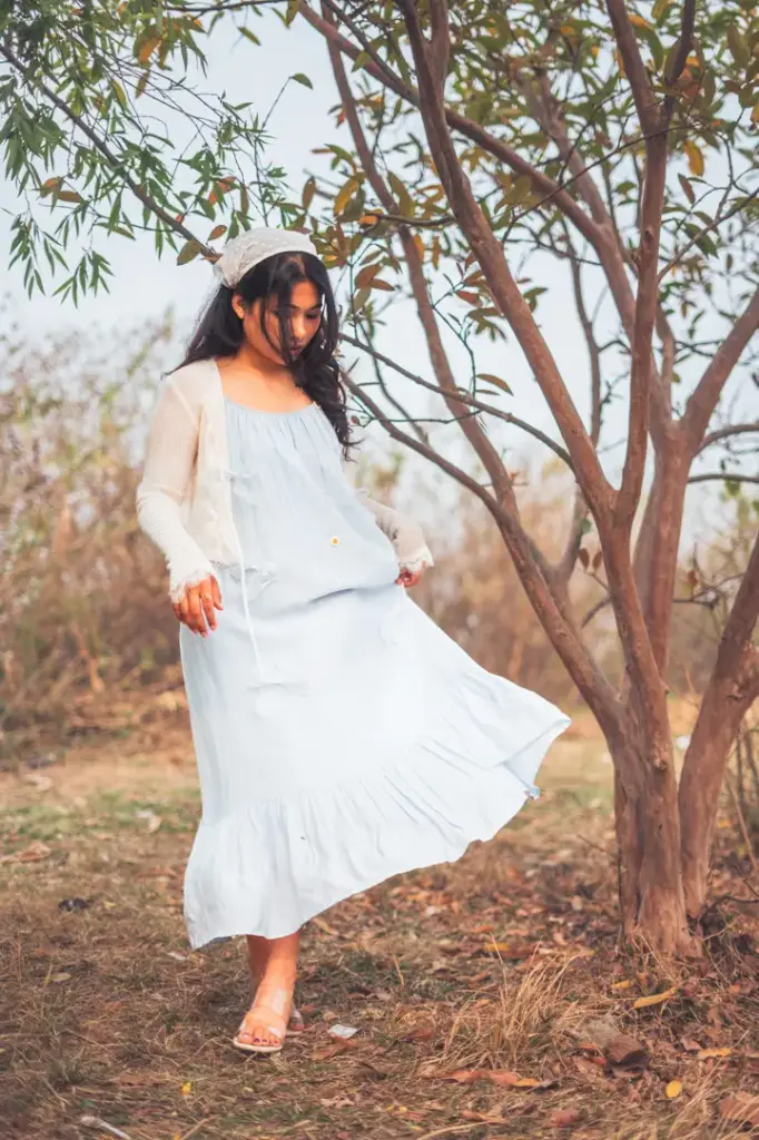 1.3588 8001 MAXI DRESS (BLUE)