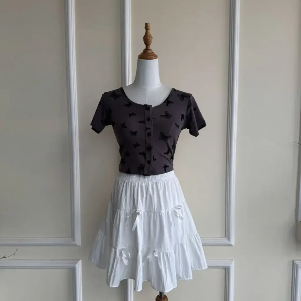 2.0371 HB SS25-122 Butterfly Cardigan (S, GREY)