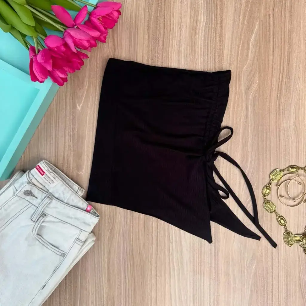 2.0916 HB SS25-42 Assymetric Tube Top (BLACK, S)