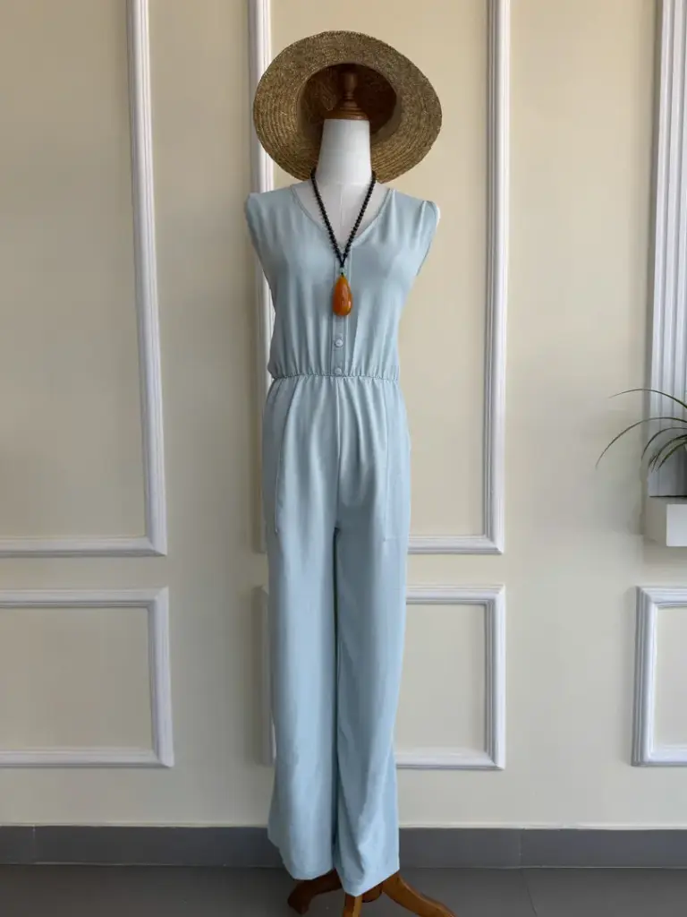 HB SS25-79 Front Button Jumpsuit