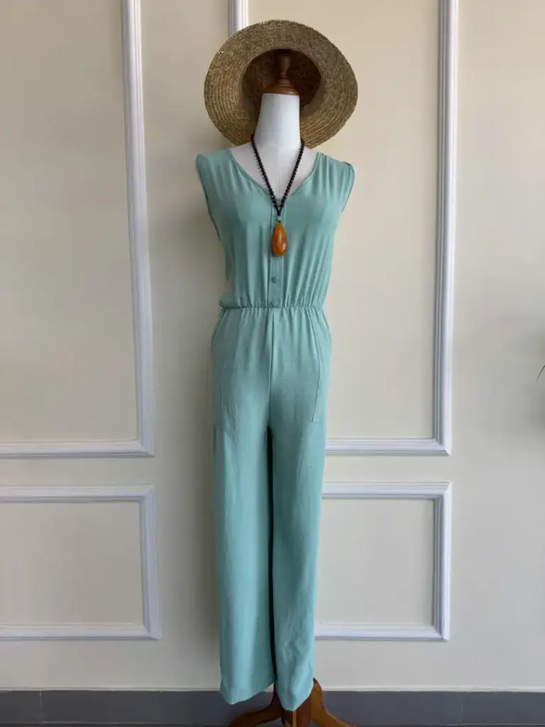 HB SS25-79 Front Button Jumpsuit