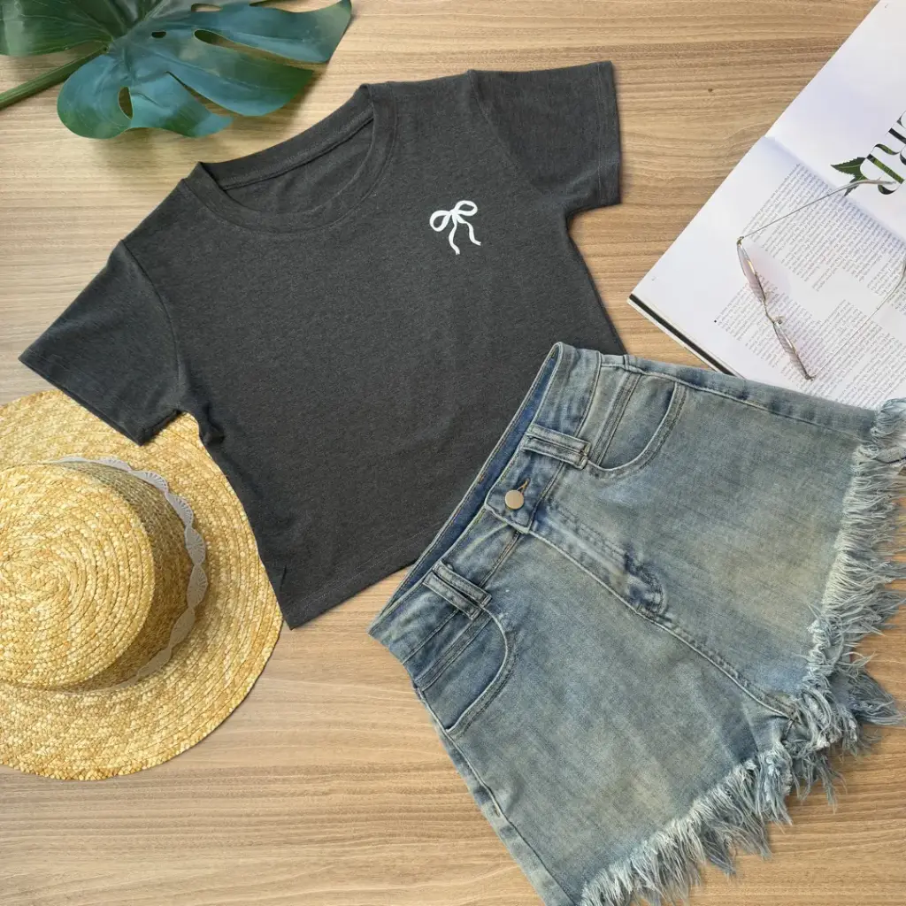 2.3850 HB24-351 HALF TEE (BLACK)
