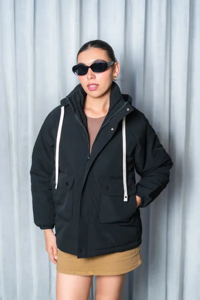 2.3928 HB24-361 PUFFER JACKET (BLACK, M)