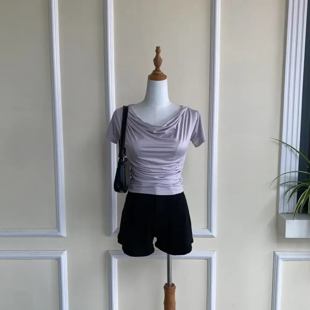 HB25-100 Cowl Neck Top