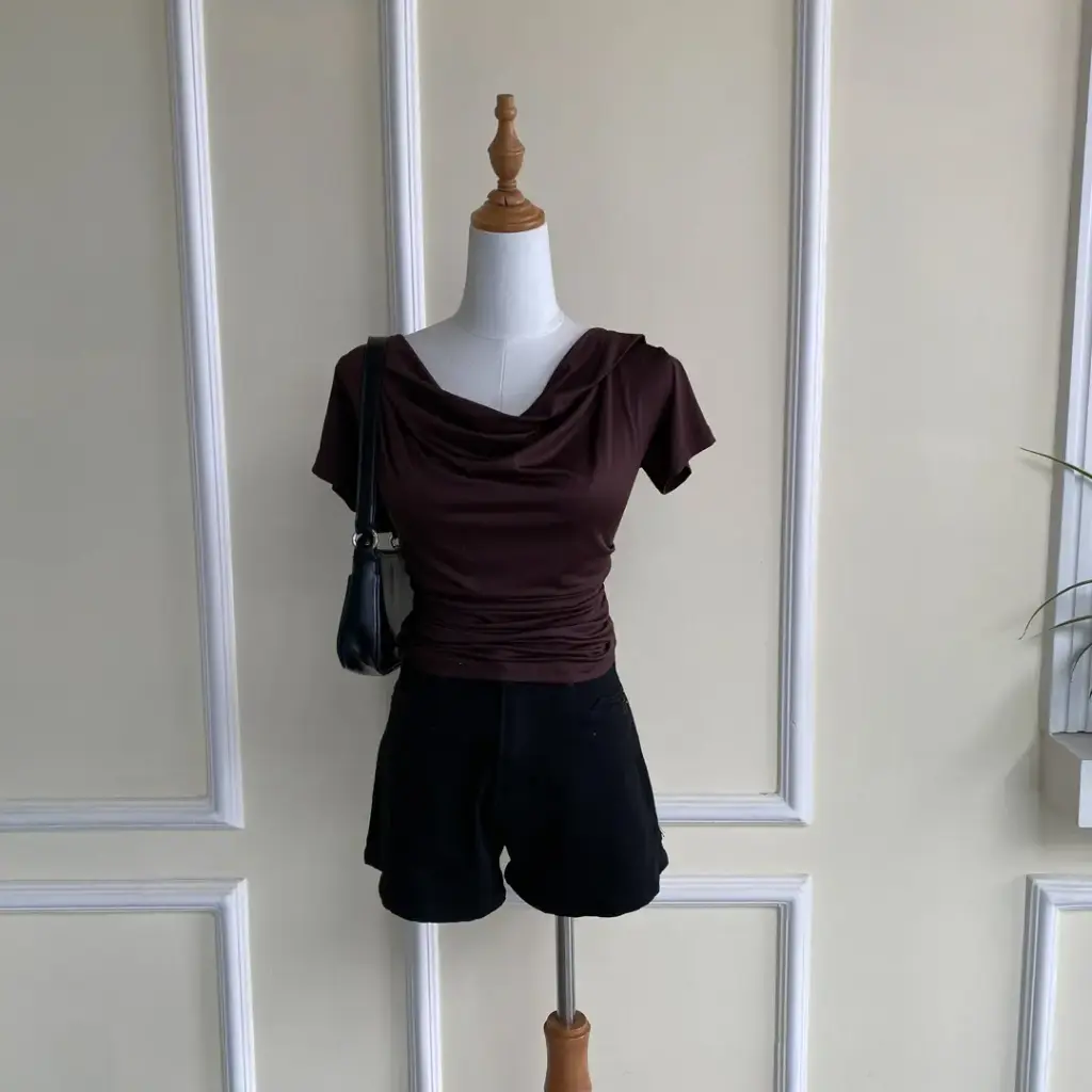 HB25-100 Cowl Neck Top