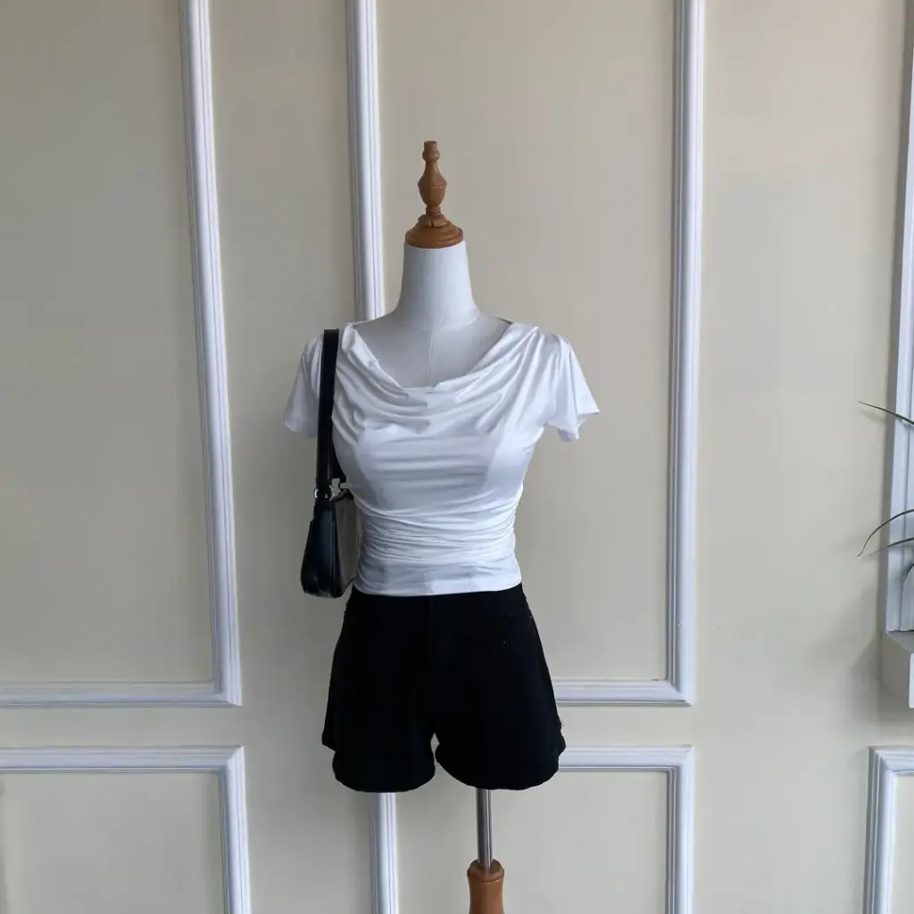 HB25-100 Cowl Neck Top