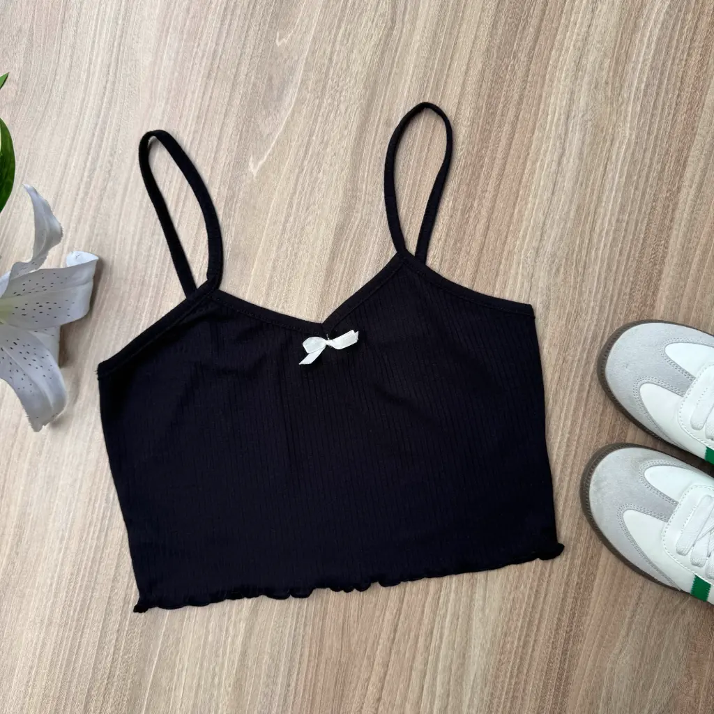 2.1059 HB SS25-58 LOUNGE CAMI (BLACK, S)