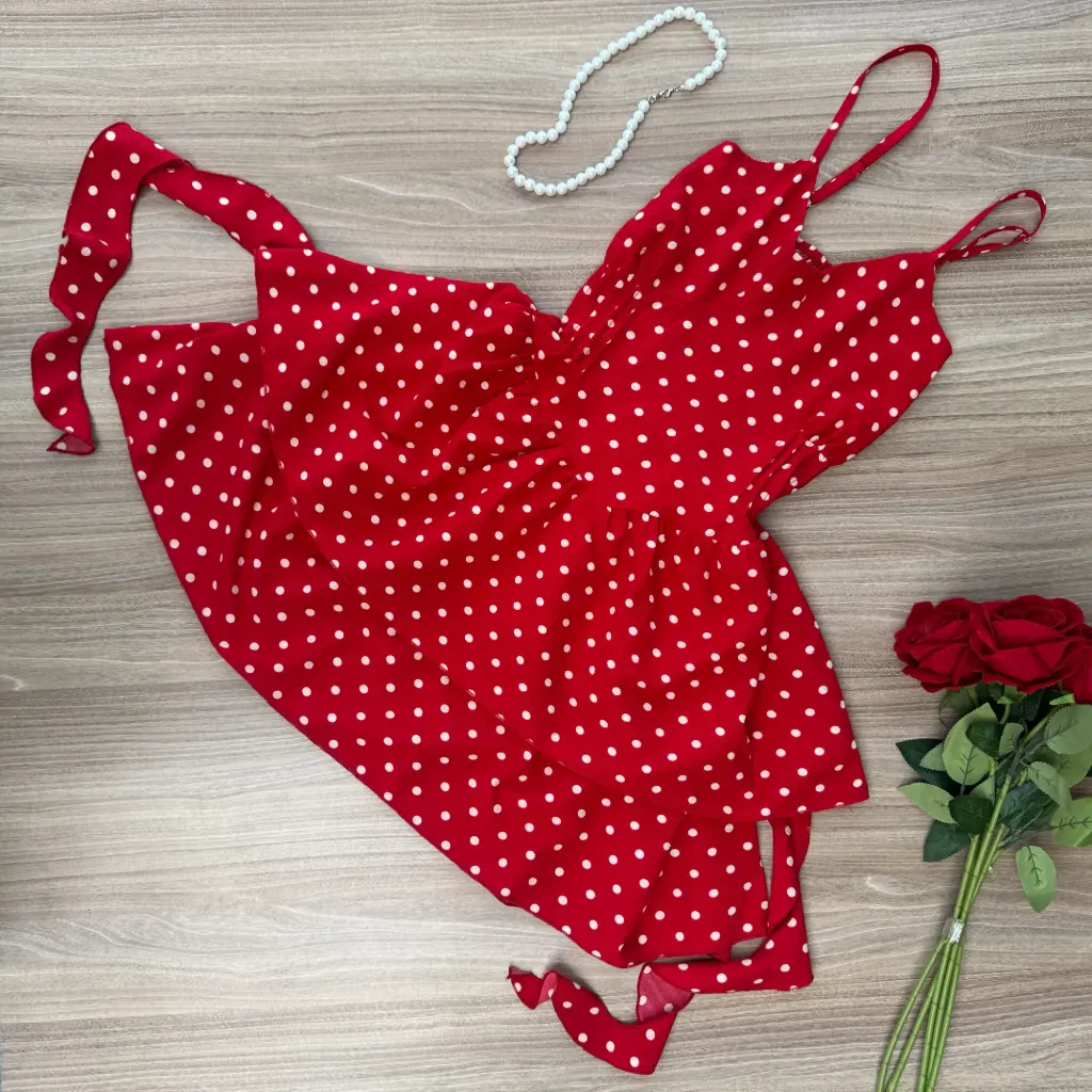 HB25-60 Tiered Polka Dress 