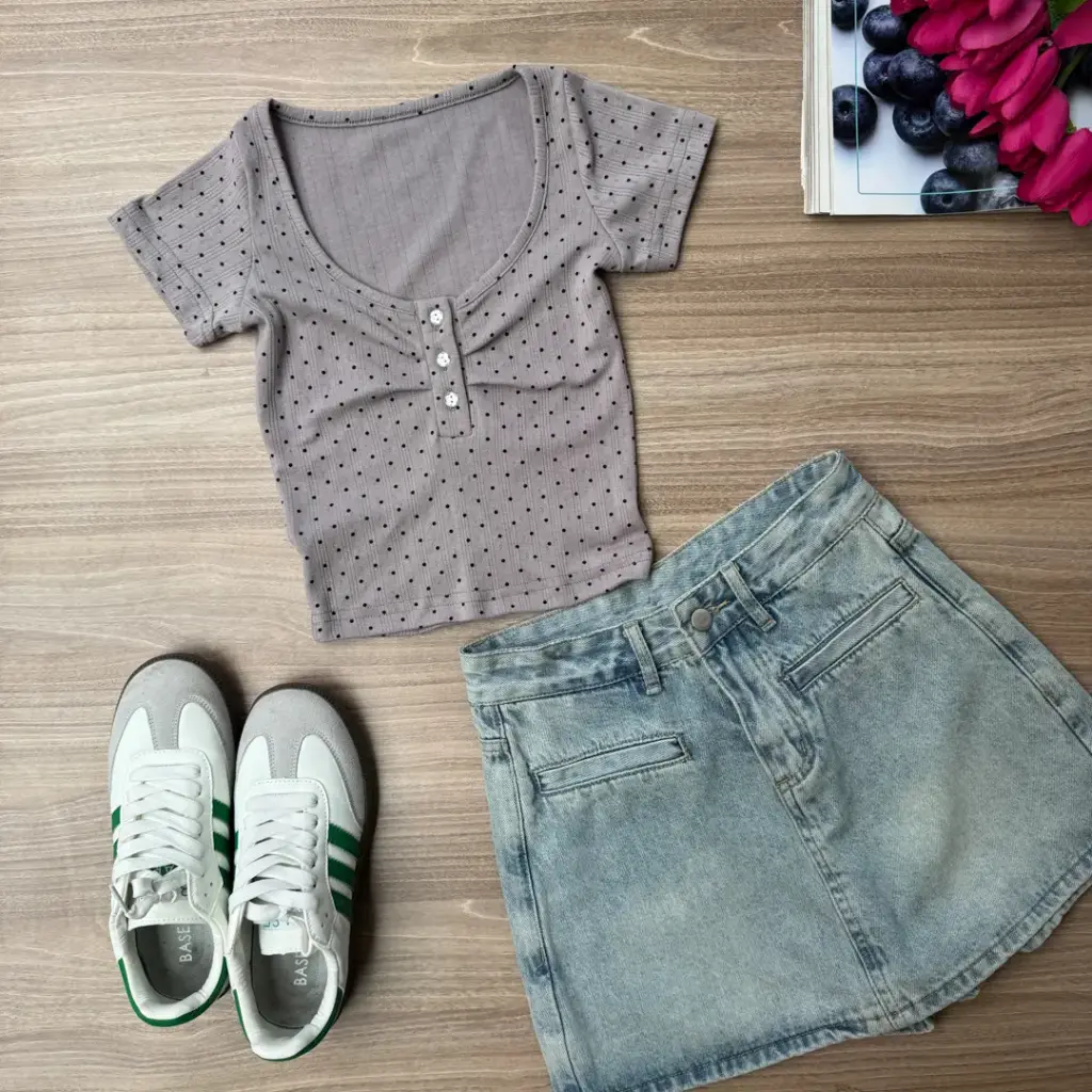 BMO SS25-24 POLKA HENLEY TOP