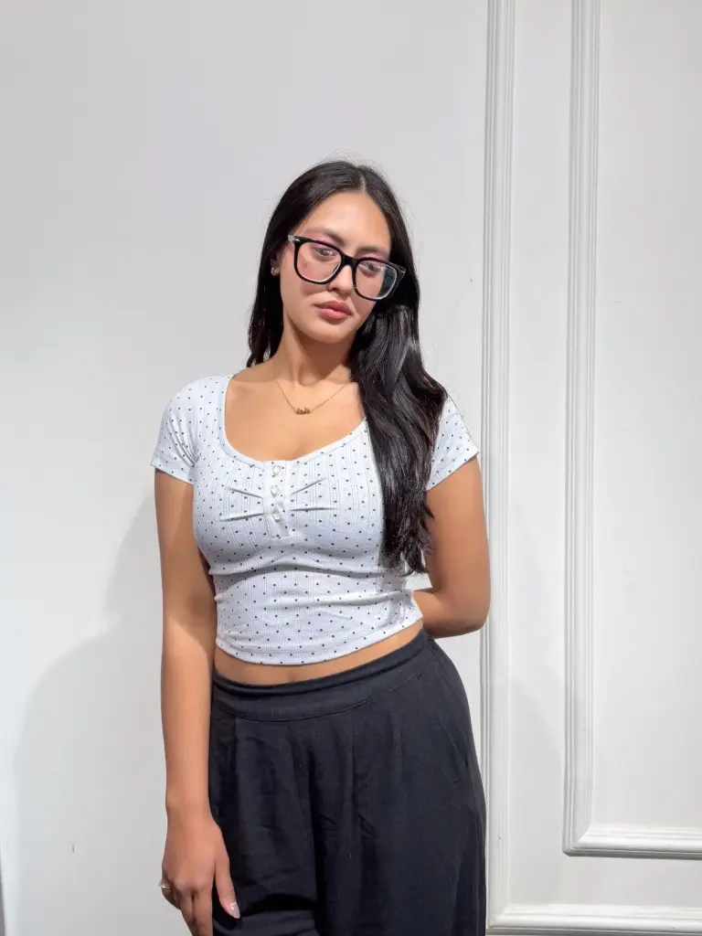 BMO SS25-24 POLKA HENLEY TOP