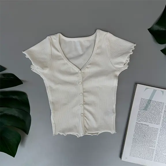 BMO SS25-29 RIBBED CROP CARDIGAN