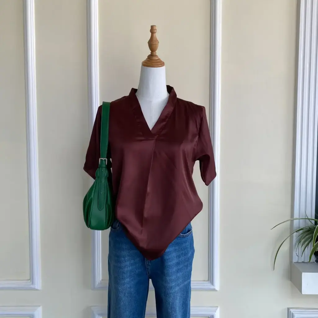 HB SS25-126 SATIN TOP