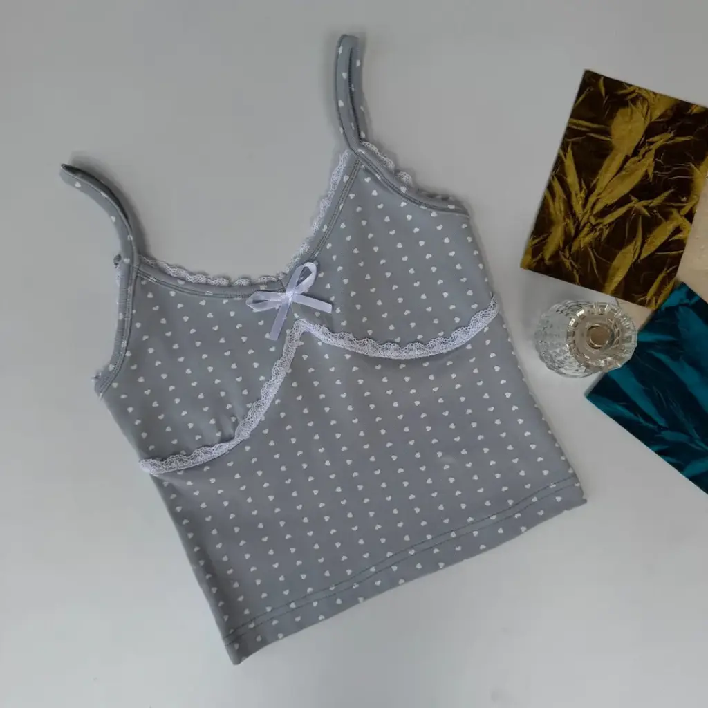 3.27732 BMO SS25-32 LACEY HEART CAMI (BLUE, S)