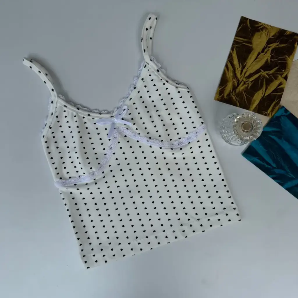 BMO SS25-32 LACEY HEART CAMI
