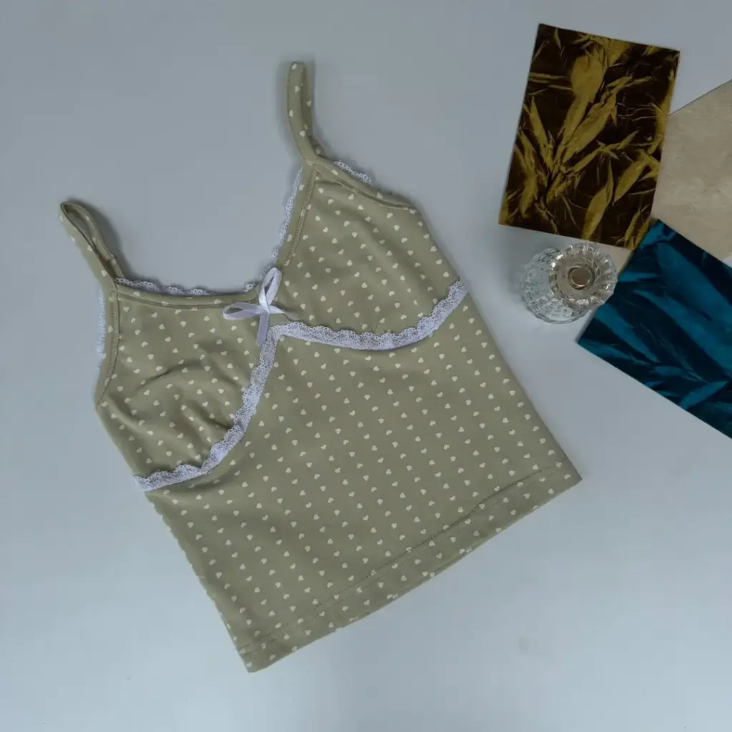 BMO SS25-32 LACEY HEART CAMI