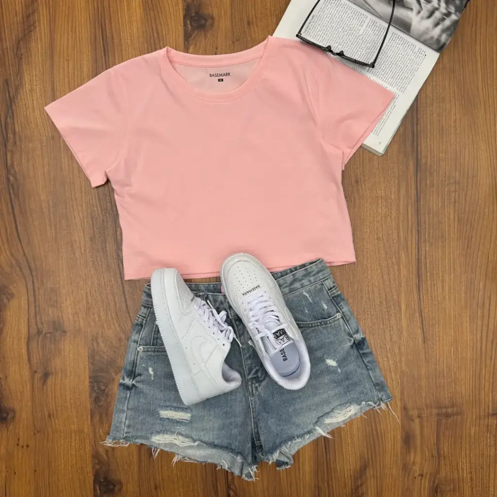 3.27847 HB SS25-167 CROP TEE (BLUE, M)