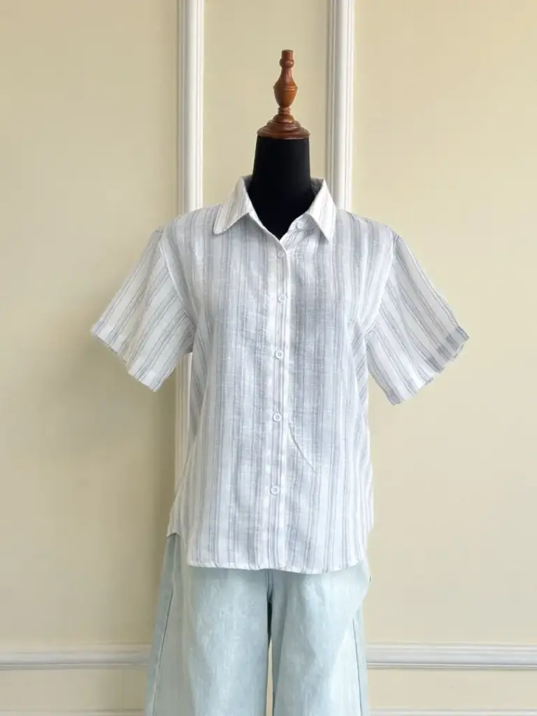 HB SS25-252 HALF SLEEVE LINEN SHIRT