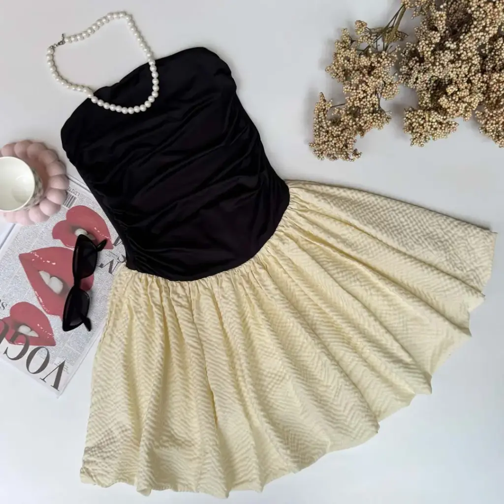 HB SS25-144 BALLOON TUBE DRESS
