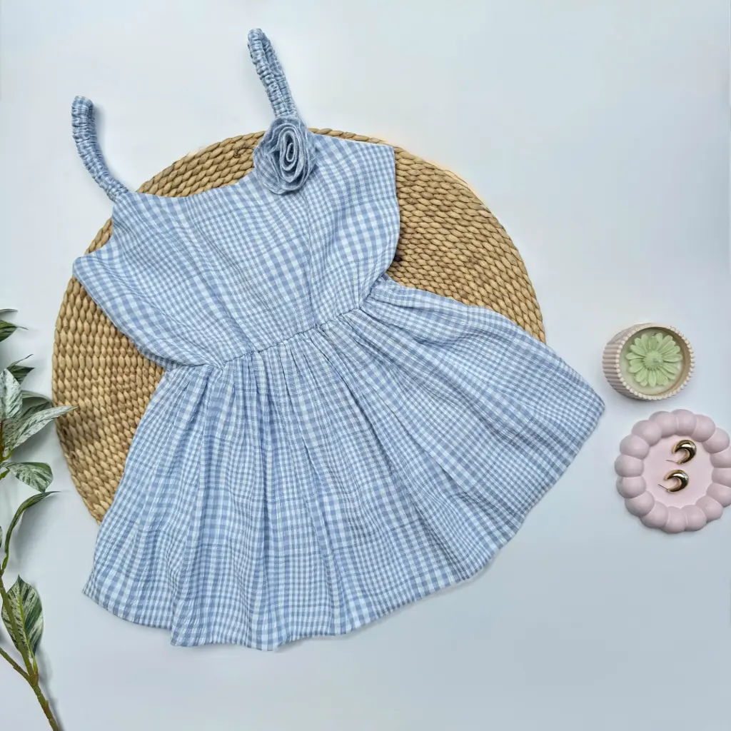3.28235 HB SS25-204 BABY DOLL TOP (BLUE, S)