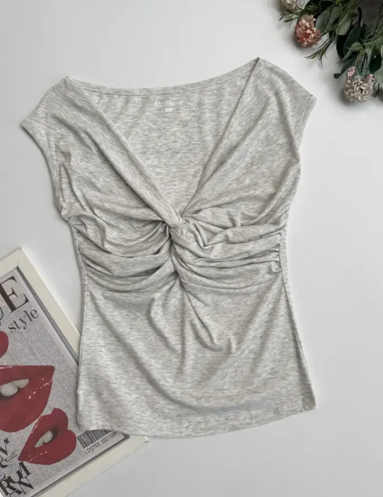 HB SS25-223 KNOTTED TOP