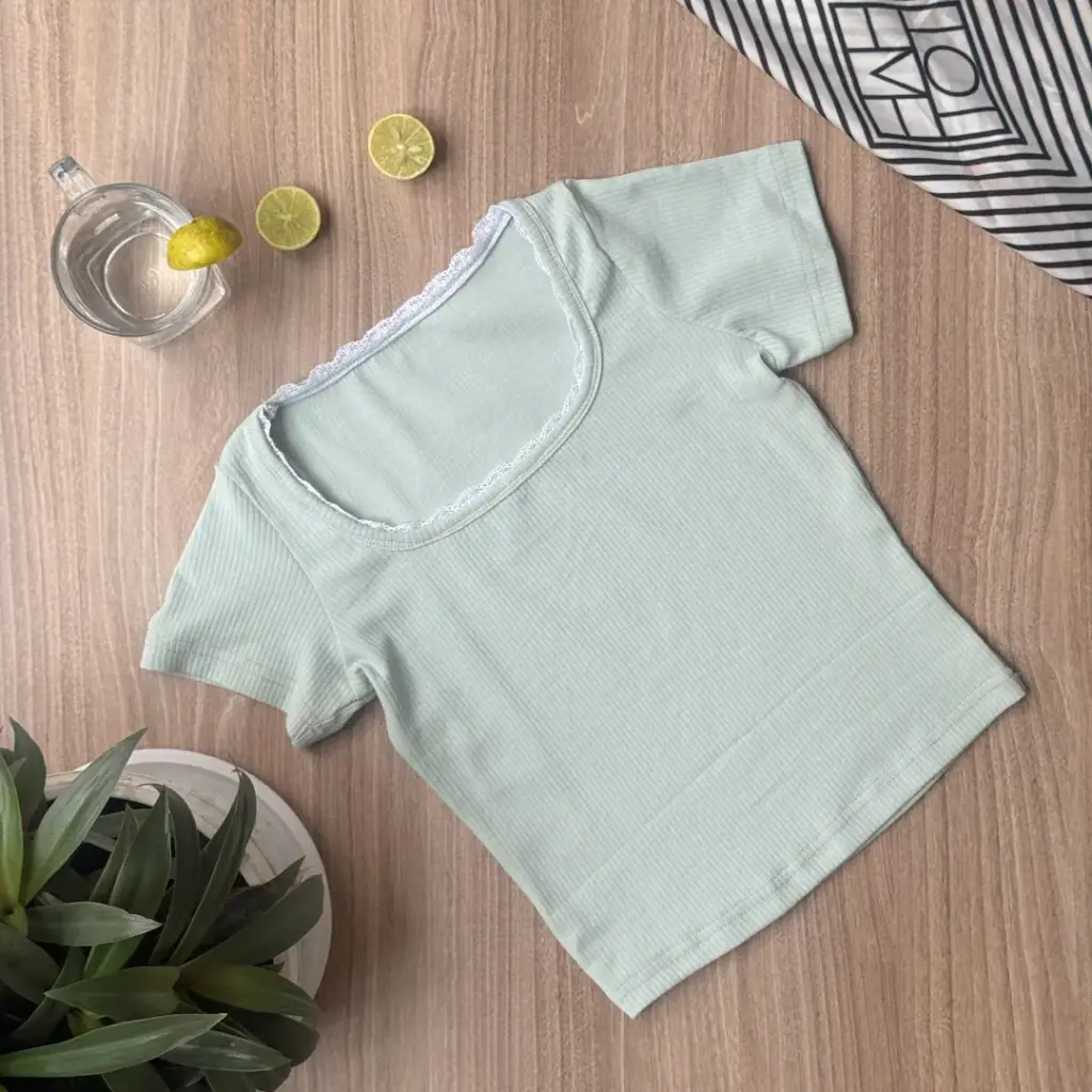 BMO SS25-28 RIBBED LACE TOP