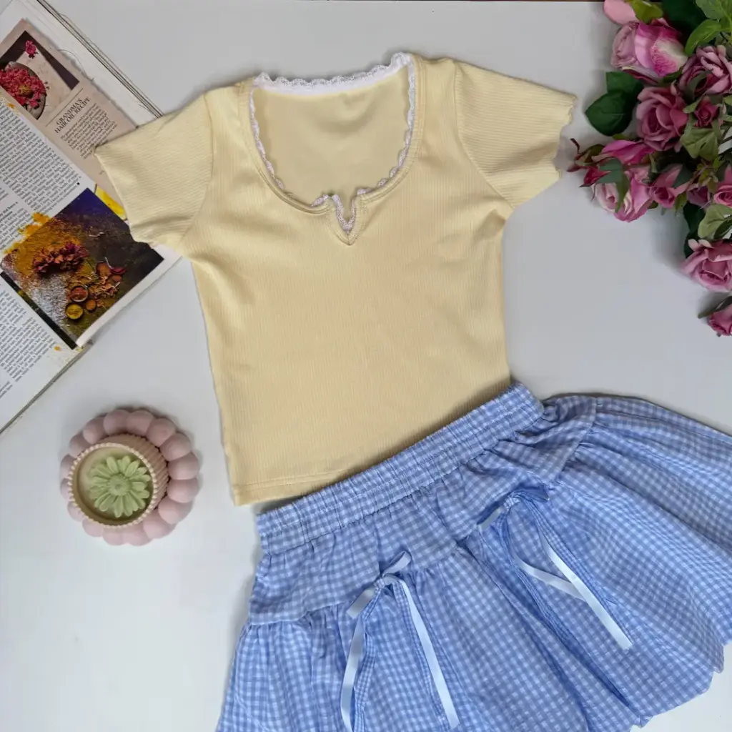 BMO SS25-36 LACEY CROP TOP