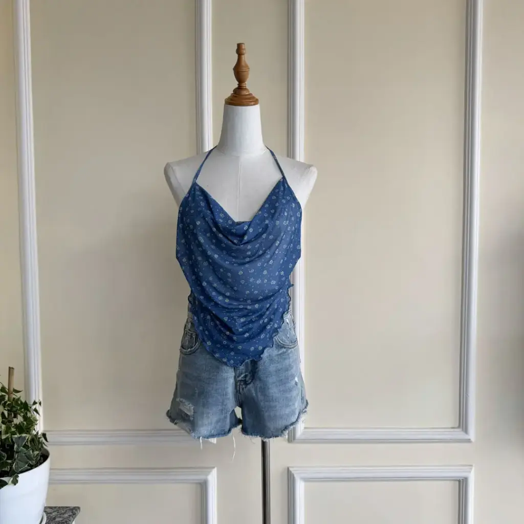 3.29010 BMKS SS25-12 ALORUH COWL TOP (BLUE, S)