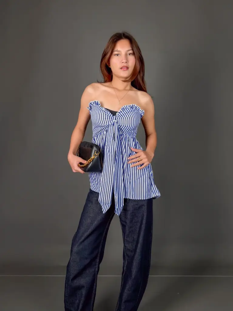 3.29110 HB SS25-202 LEXI TOP (BLUE, S)