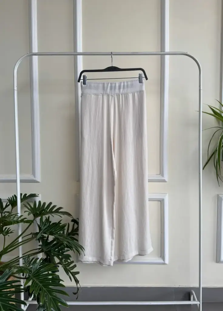 3.29213 BMO SS25-56 WIDE LEGGED LINEN PANT (CEMENT, S)