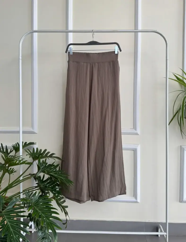 BMO SS25-56 WIDE LEGGED LINEN PANT