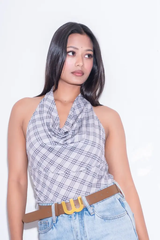 BMKS SS25-26 COWL HALTER TOP 