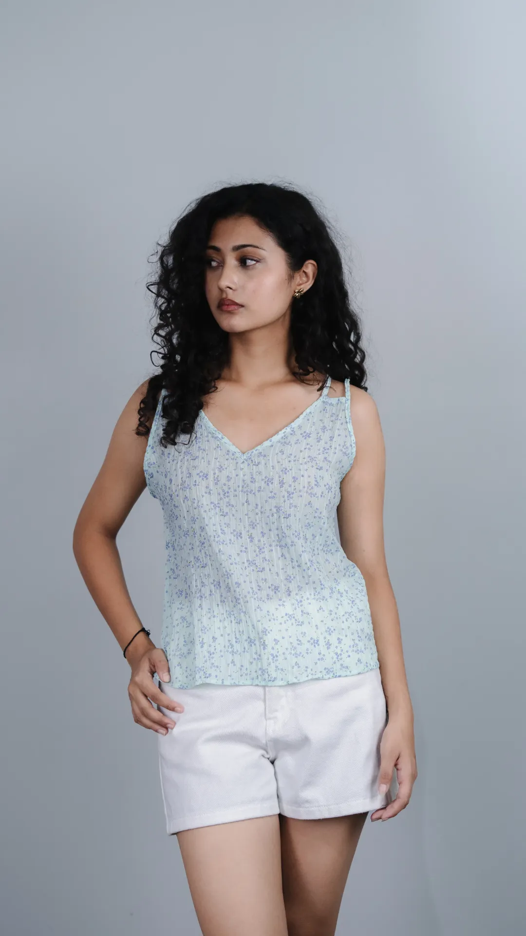HB SS25-228 FLORAL CAMI TOP