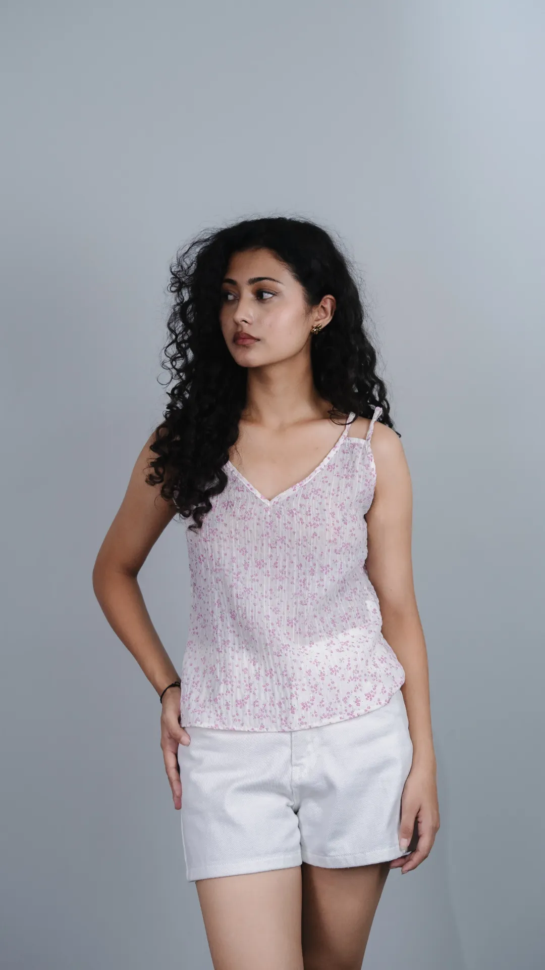 HB SS25-228 FLORAL CAMI TOP