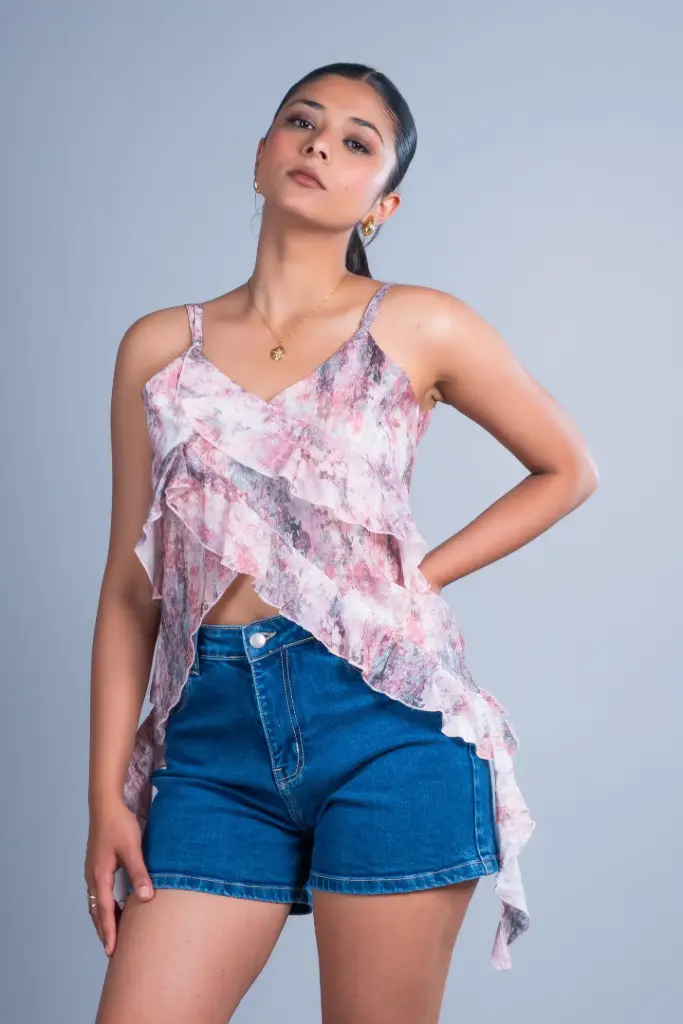 HB SS25-129 DIARA RUFFLE TOP