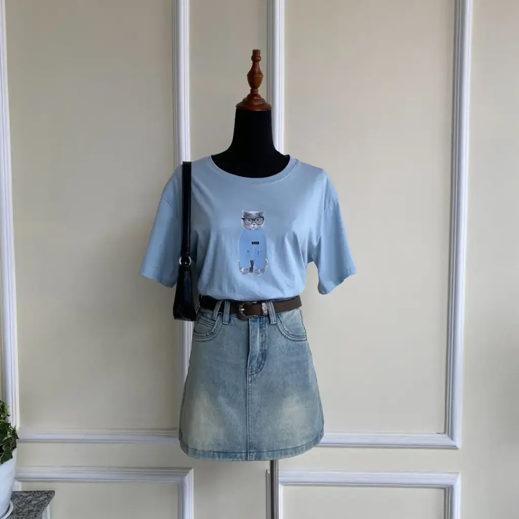 3.29542 656 HALF SLEEVE TEES (BLUE)