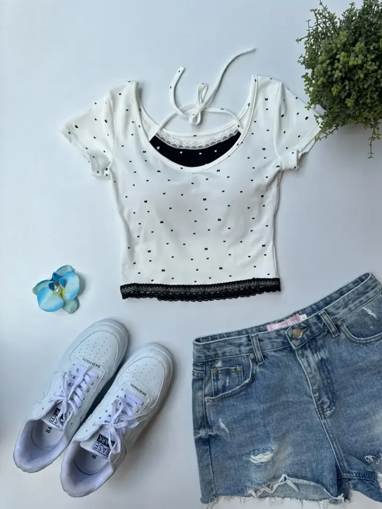 5057 CROP TEE