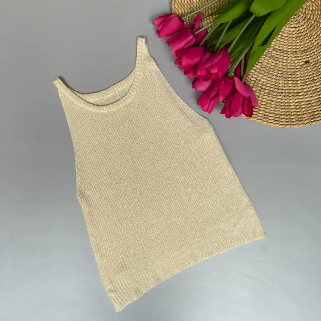 3.29645 810 KNITTED SANDO (BLACK)