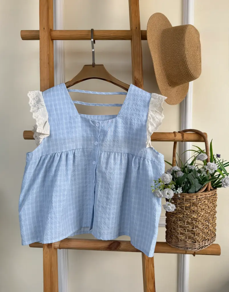 3.29855 6925 SLEEVELESS TOPS (BLUE)