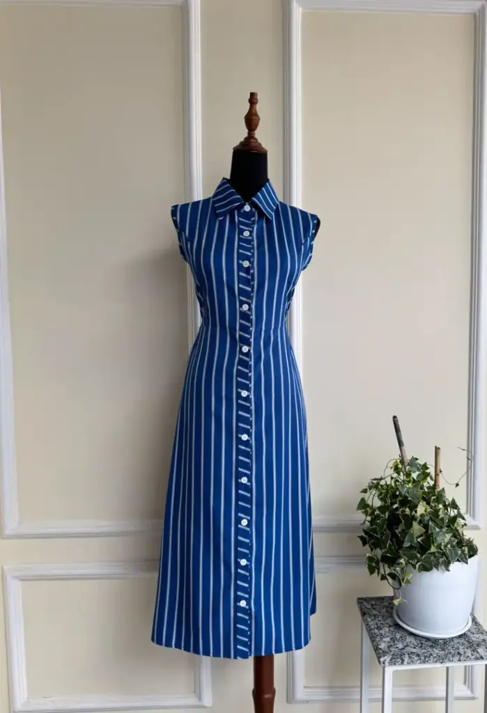 3.30229 HB SS25-232 STRIPE DRESS (BLUE, S)