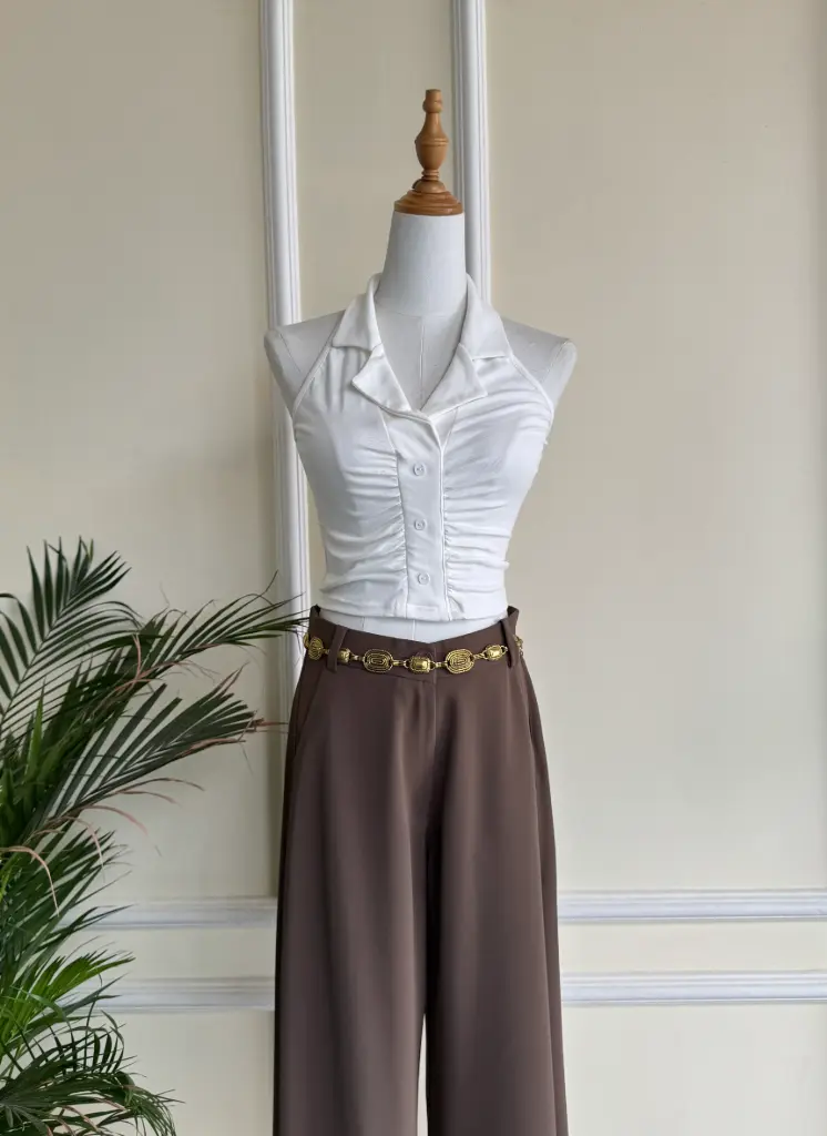 HB SS25-208 WHIMSY HALTER TOP