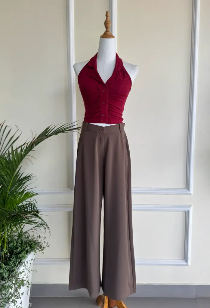 HB SS25-208 WHIMSY HALTER TOP