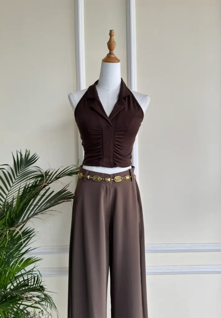 HB SS25-208 WHIMSY HALTER TOP