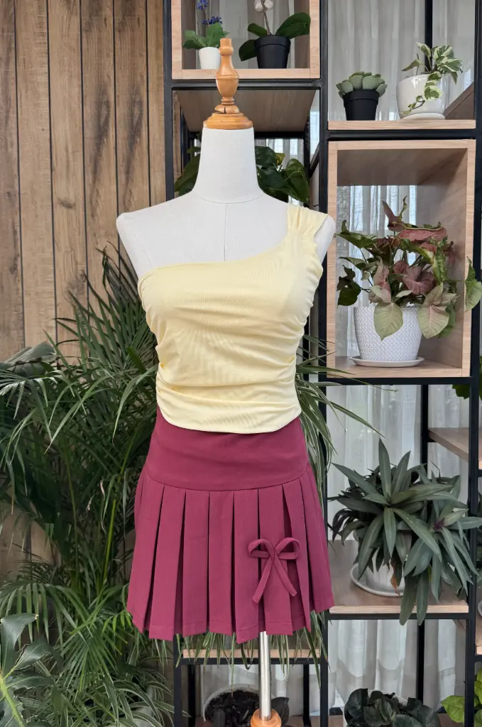 HB SS25-268 ONE SHOULDER TOP