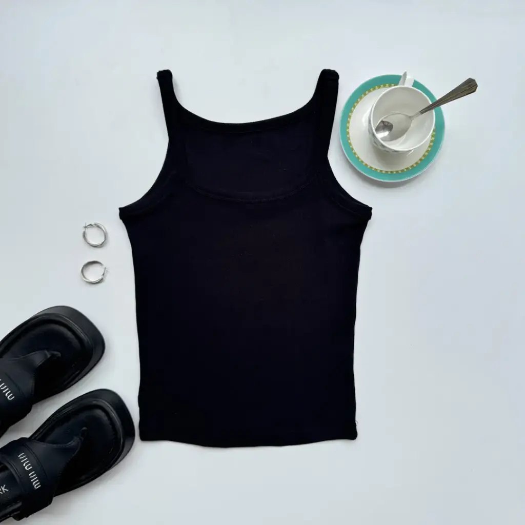 3.31844 BMO SS25-52 TANK TOP (BLACK, S)