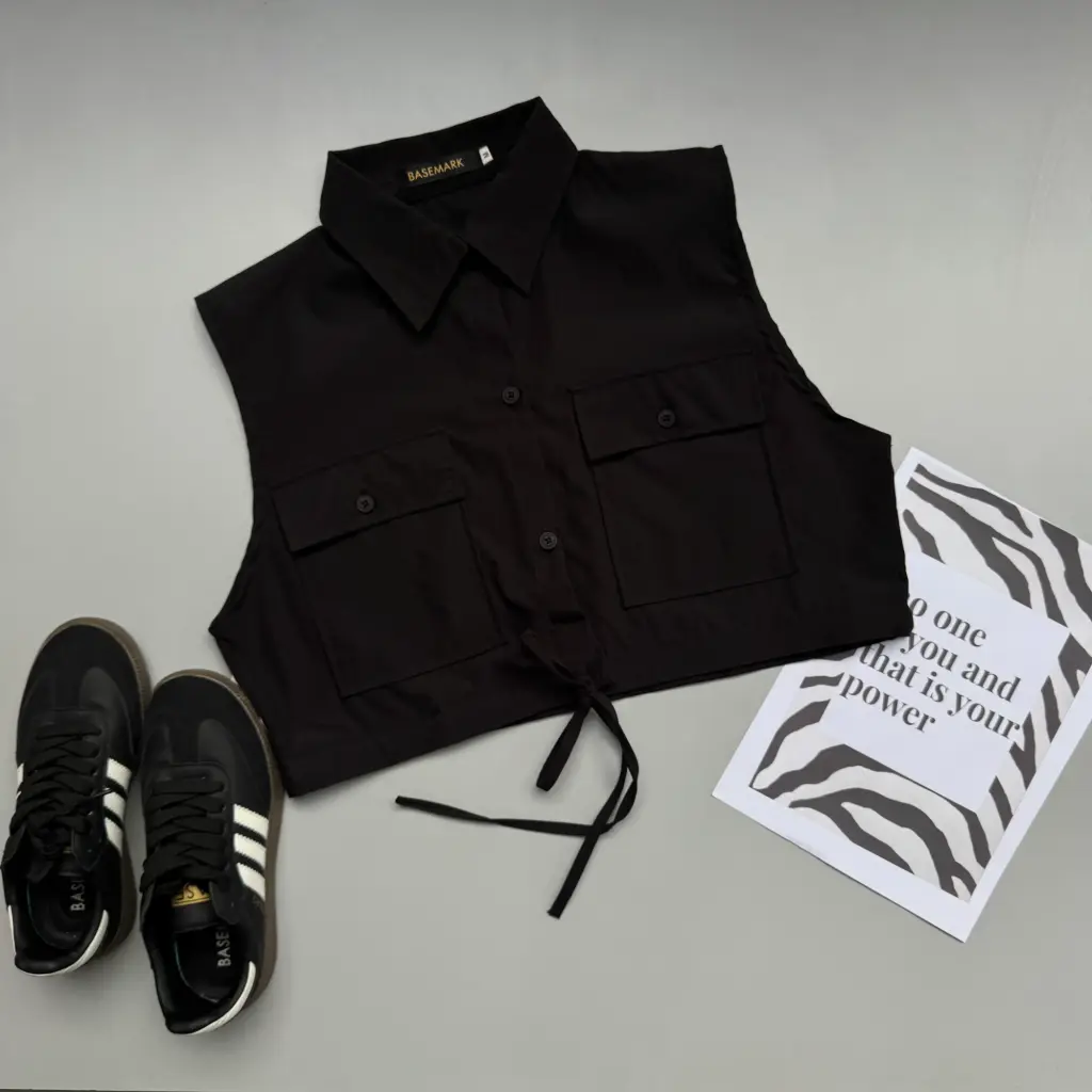 3.32174 HB SS25-345 CROP JACKET (BLACK, M)