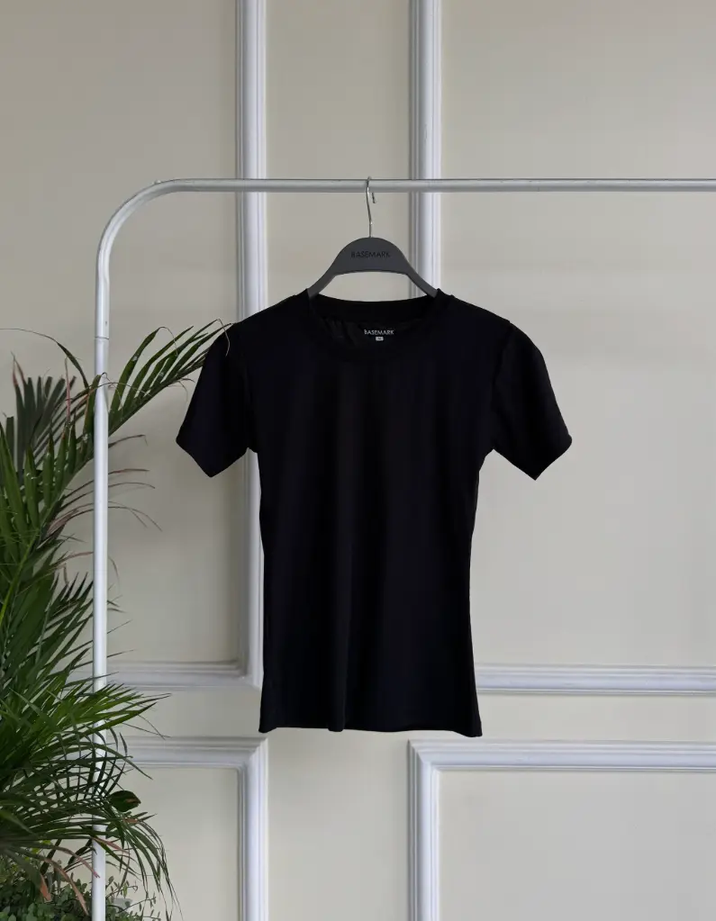 3.32354 HB SS25-321 CREW NECK TEE (BLACK, S)