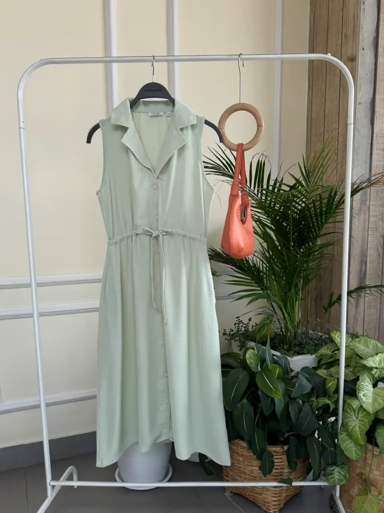 HB SS25-261 SOLID BLAZER DRESS